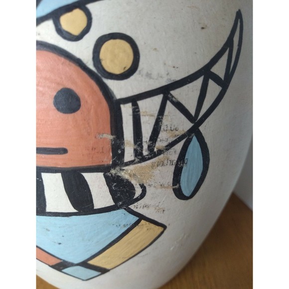 Native American Wedding Vase SIGNED Hand Painted Unity Ceremony Traditional - Picture 2 of 7